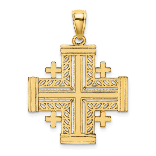 Gold Jerusalem Cross Pendants