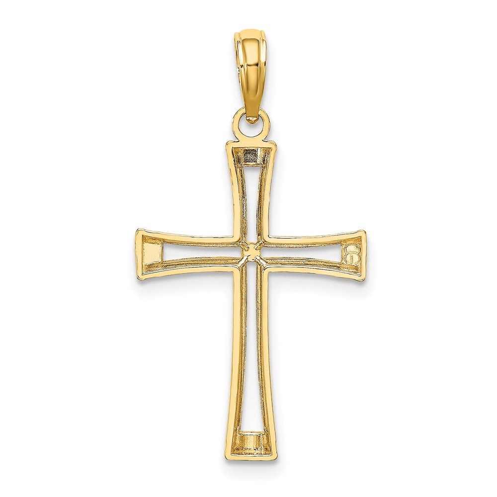 Gold Open Cross Pendant