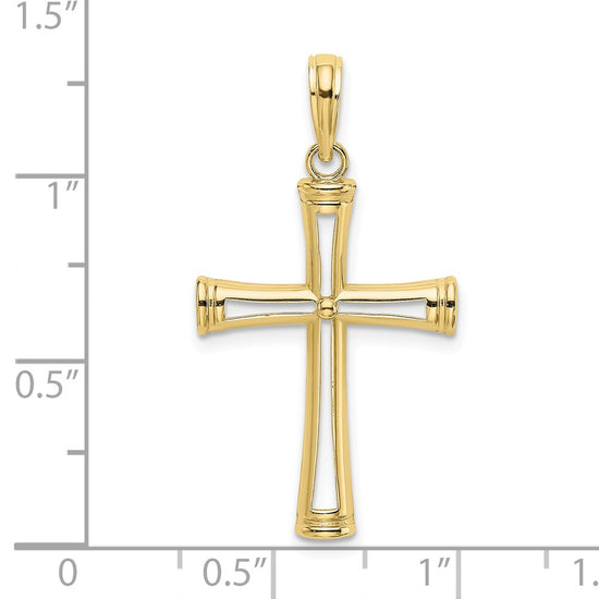 Gold Open Cross Pendant