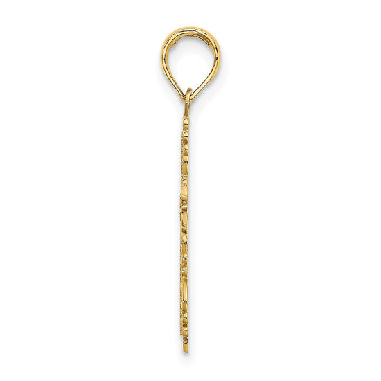 Gold Filigree Cross Pendant