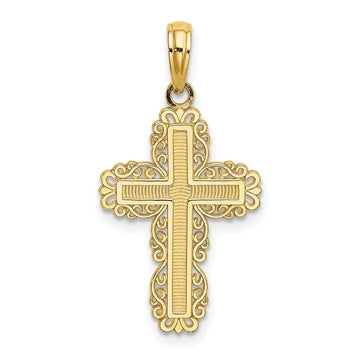Gold Filigree Cross Pendant