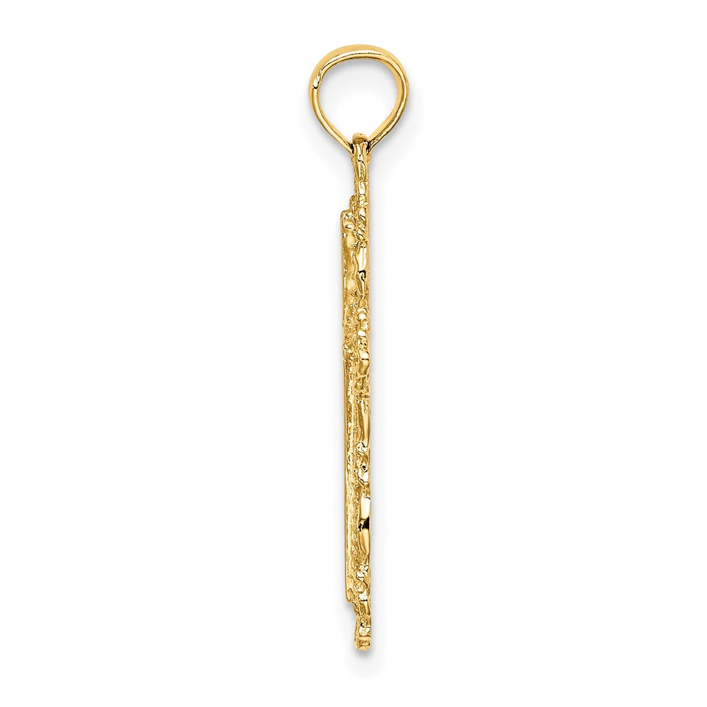 Gold Filigree Cross Pendant