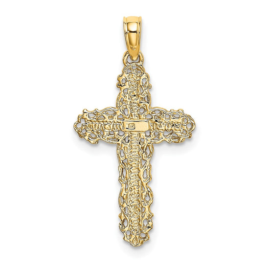 Gold Filigree Cross Pendant