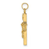 10K INRI Crucifix Charm