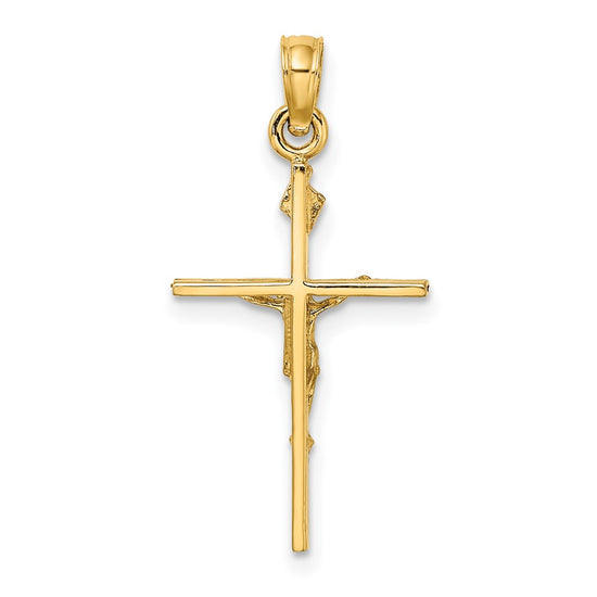 10K INRI Crucifix Charm