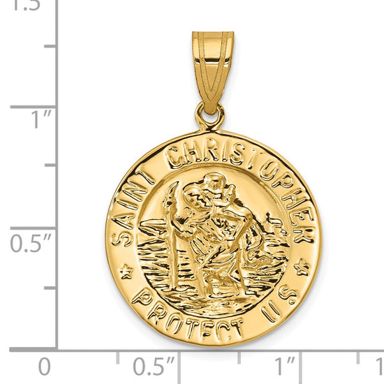 Gold St. Christopher Pendants