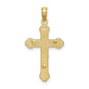 10K Inri Crucifix W/ Scroll Tips Charm