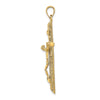 10K Textured Crucifix Charm