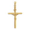 10K Textured Crucifix Charm