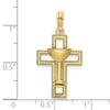 Gold Cross and Cup Pendant