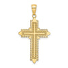 10K w/ Lace Border Cross Charm