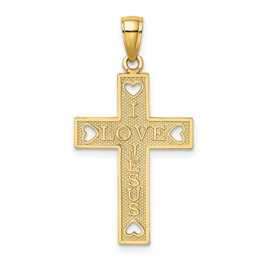 Gold Love Cross Pendants