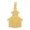 10K Church w/ Cross On Door Charm