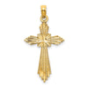 10K Fancy D/C Cross Charm