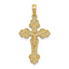 10K Crucifix W/ Fancy Tips Charm