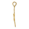 10K Crucifix W/ Fancy Edges Charm