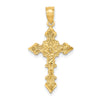 10K Crucifix W/ Fancy Edges Charm