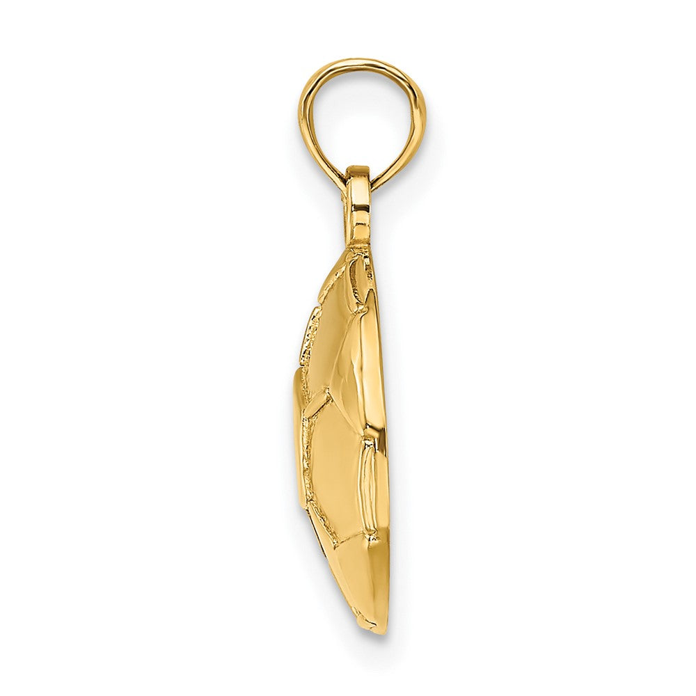 Gold Polished Soccer Pendants