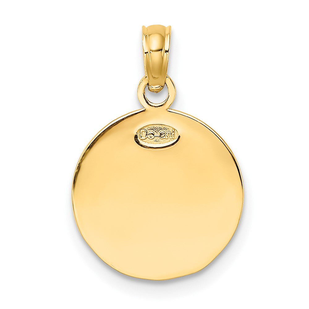 Gold Polished Soccer Pendants
