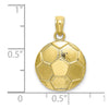 Gold Polished Soccer Pendants