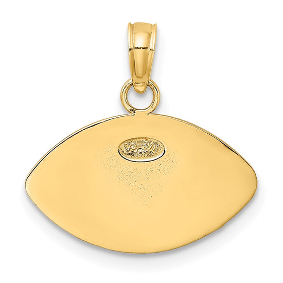 10K Engraveable Football Charm