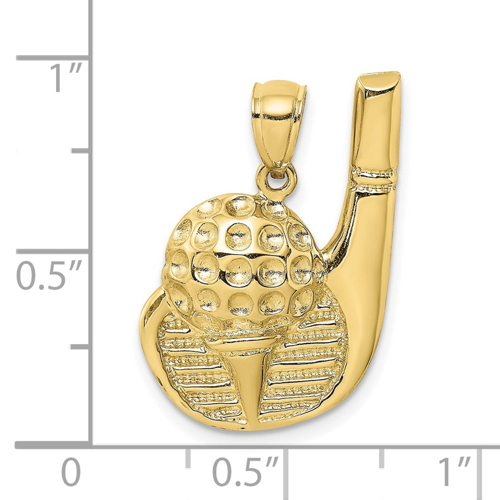 Gold Polished Golf Pendants