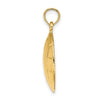 Gold Polished Volleyball Pendants