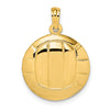Gold Polished Volleyball Pendants