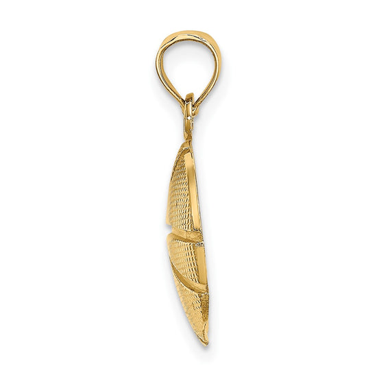 Gold Polished Basketball Pendants