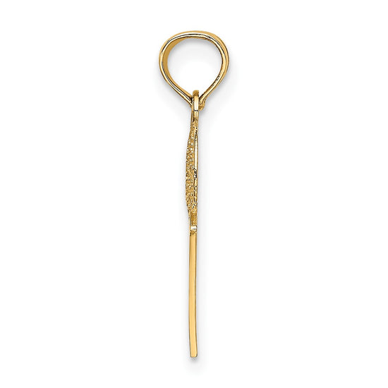 Gold Polished Basketball Pendants