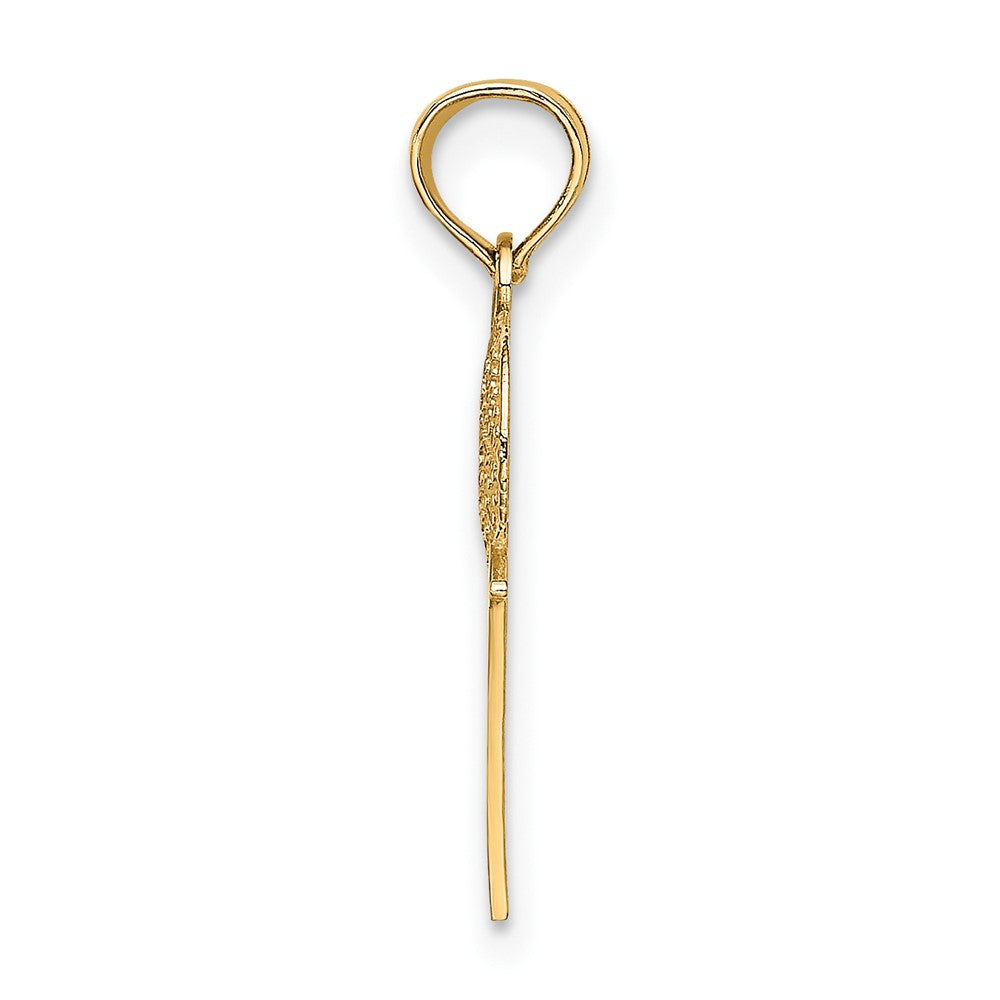 Gold Polished Basketball Pendants