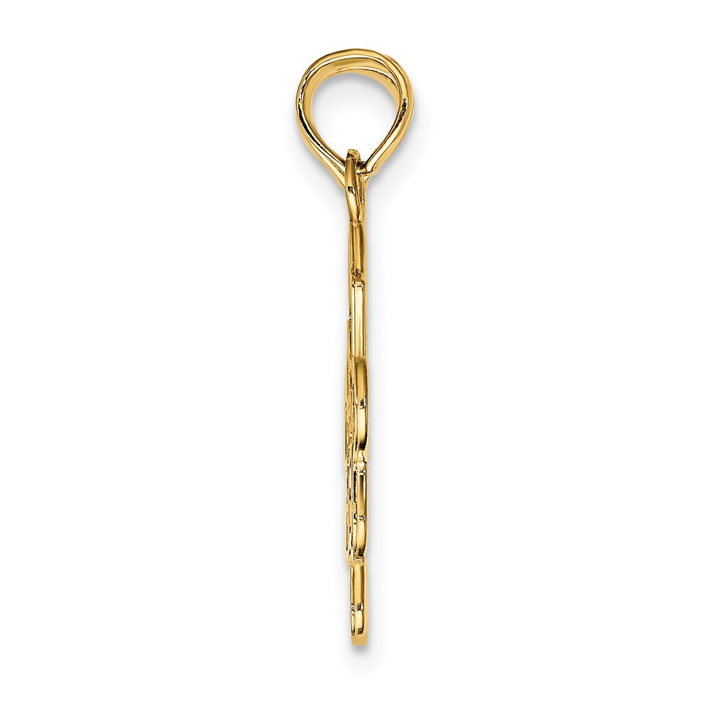 Gold BEST FRIENDS Break Apart Heart 2-Piece Pendant
