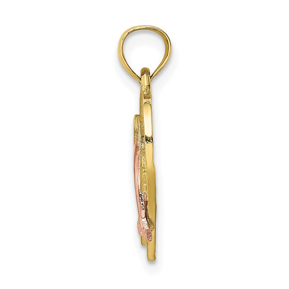 Gold Polished Dolphin Pendants