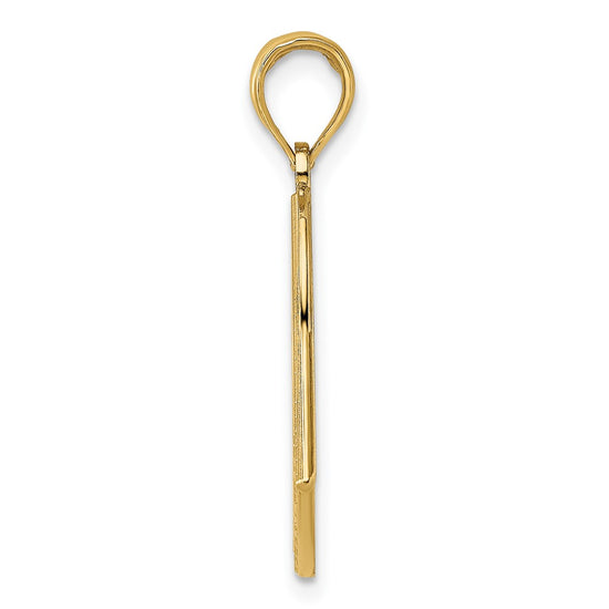 Gold Polished Flag Pendants