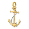 Gold Polished Anchor Pendants