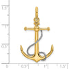 Gold Polished Anchor Pendants