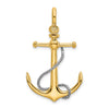 Gold Polished Anchor Pendants