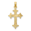 10K Two-Tone Crucifix Charm