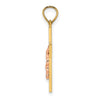 10K Two-Tone Latin Crucifix Charm