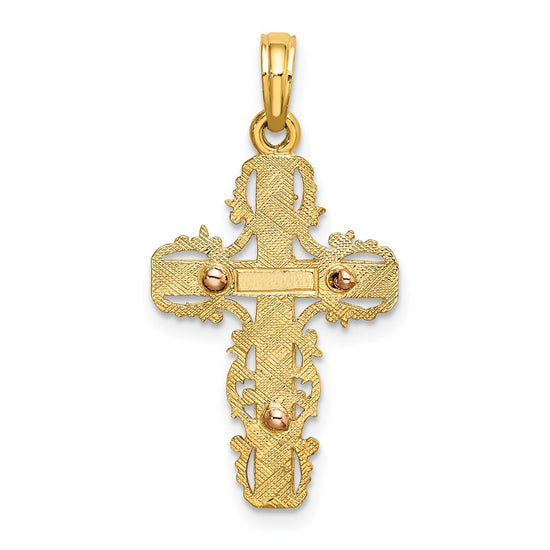 Gold Filigree Cross Pendant