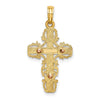 Gold Filigree Cross Pendant