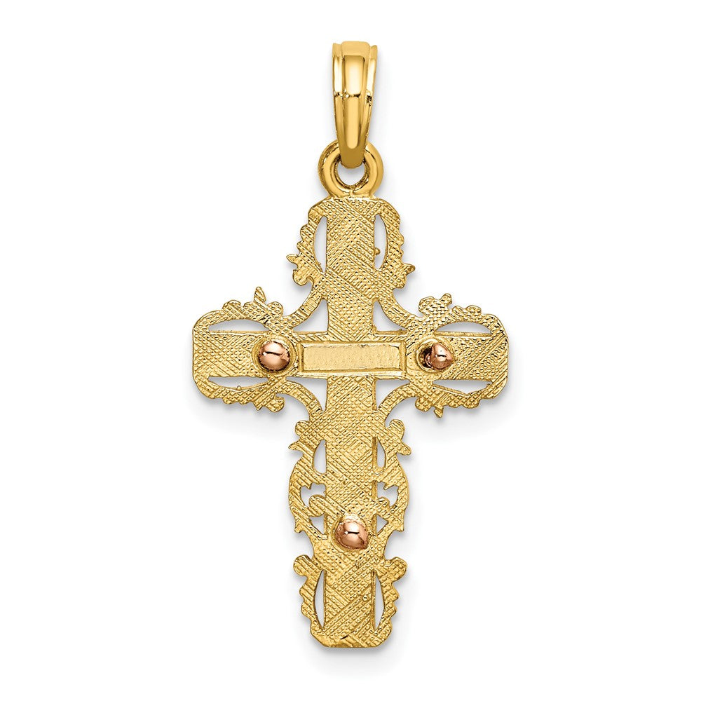 Gold Filigree Cross Pendant