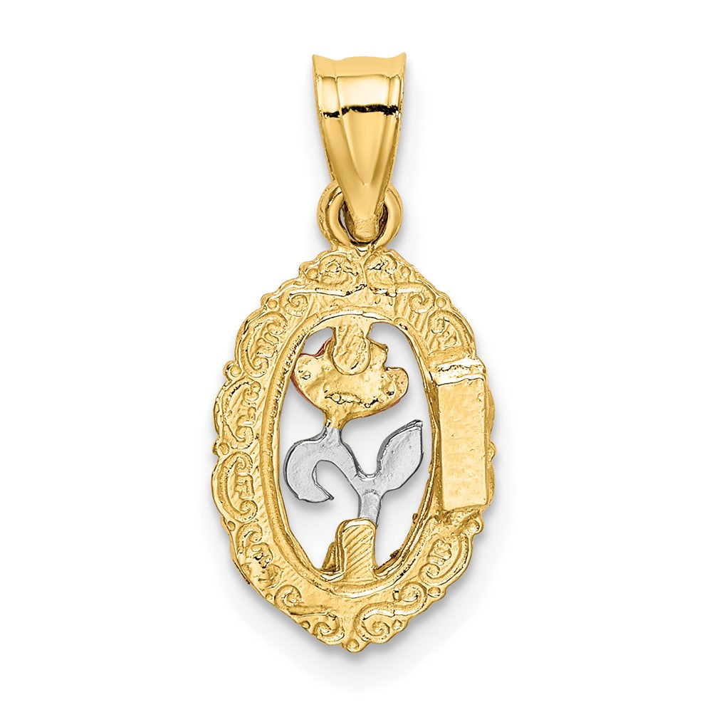 Gold Polished Flower Pendants