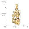 Gold Polished Cat Pendants