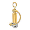 Gold Polished Scuba Pendants