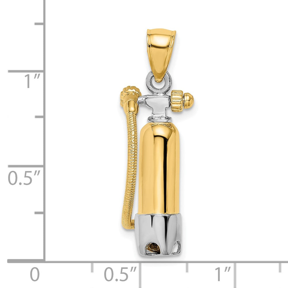 Gold Polished Scuba Pendants