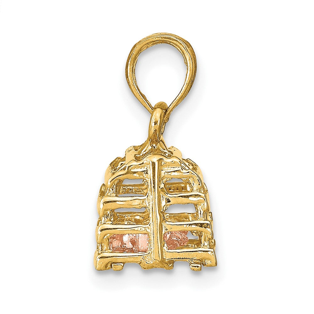 Gold Polished Lobster Trap Pendants