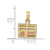 Gold Polished Lobster Trap Pendants