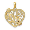 Gold Polished Mom Pendants