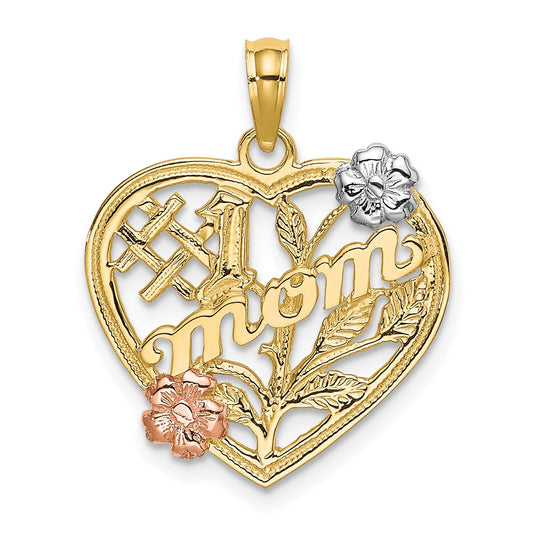 Gold Polished Mom Pendants